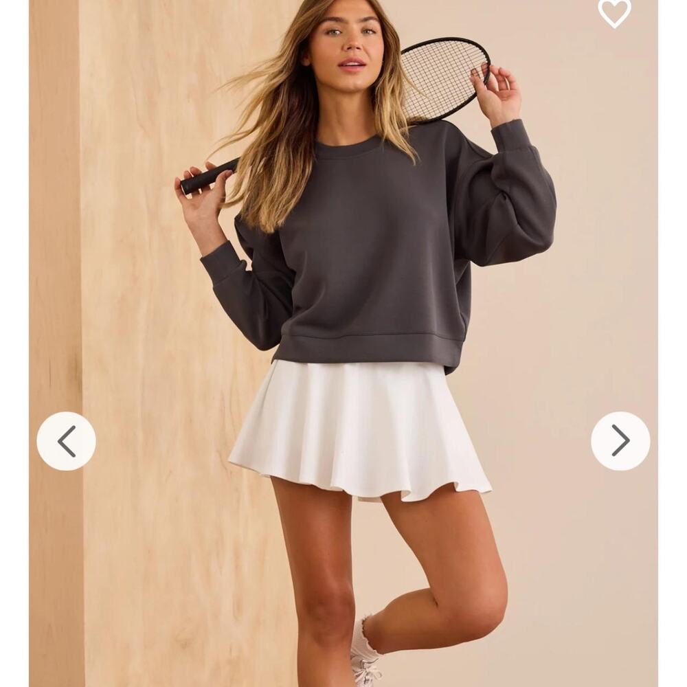 Altar'd State AS Revival Charcoal Crewneck Sweatshirt XS